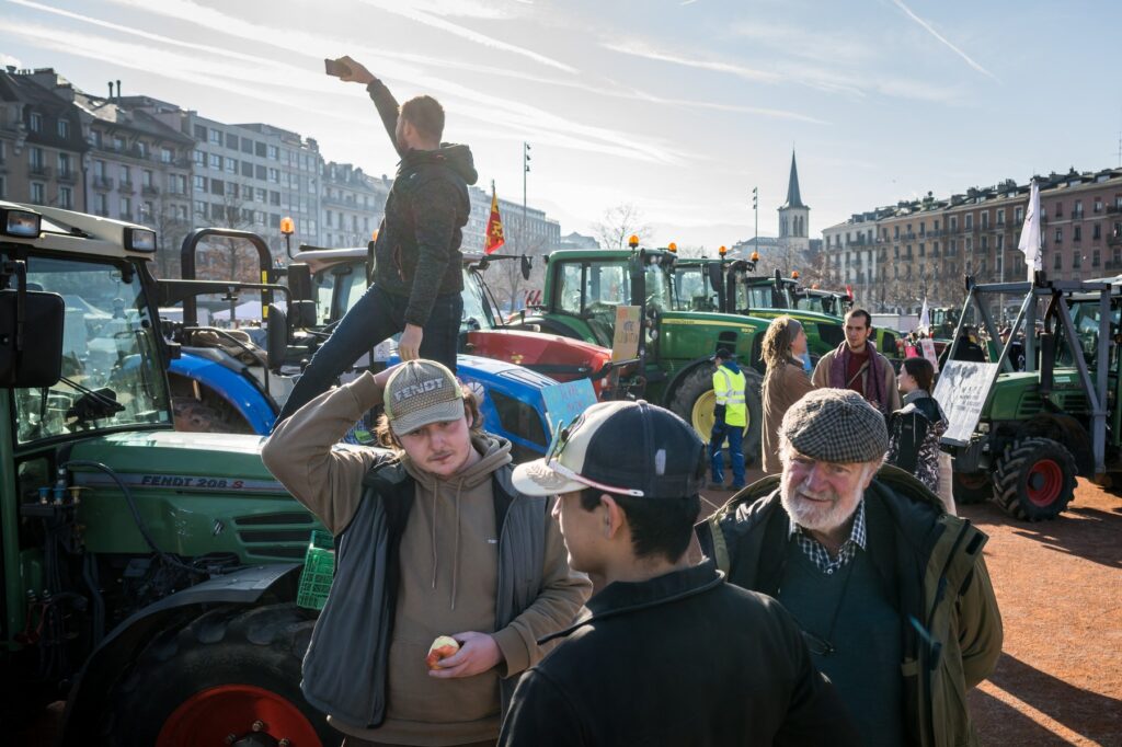 Protest kmetov v Ženevi