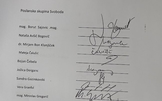 Podpis Mateje Čalušič