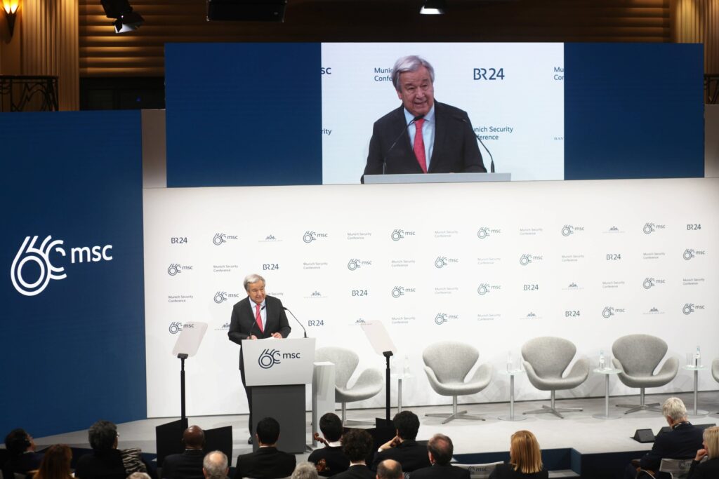 Guterres ob odprtju Münchenske varnostne konference 