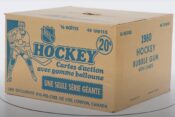 kartonska škatla, sličice, hokejisti, Kanada, zbirateljstvo, dražba, avkcija