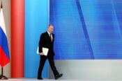 Ruski predsednik Vladimir Putin ima nagovor pred ruskim parlamentom