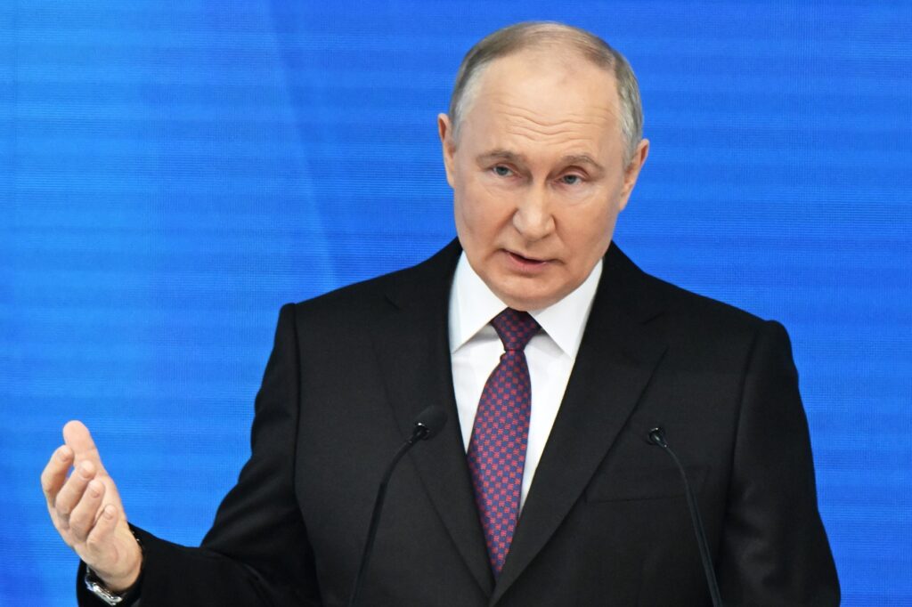 Ruski predsednik Vladimir Putin ima nagovor pred ruskim parlamentom