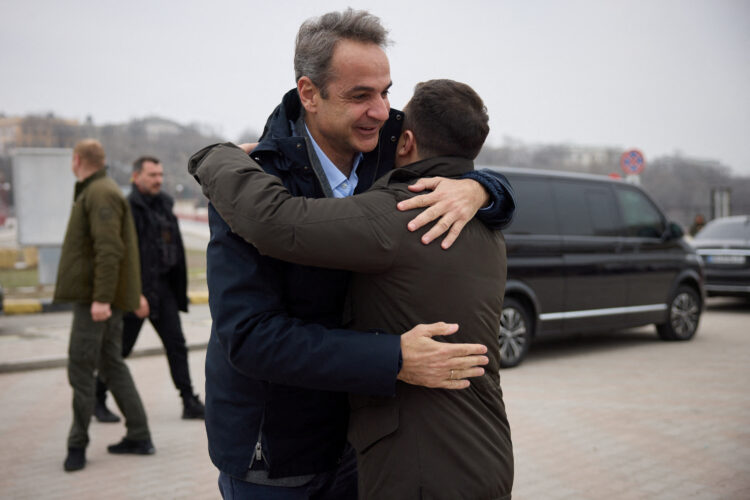 Ukrajinsko Odeso je danes obiskal grški premier