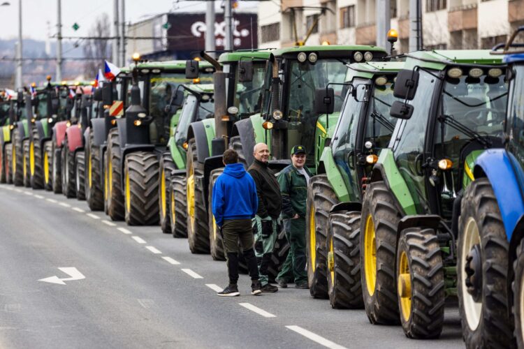 protest čeških kmetov