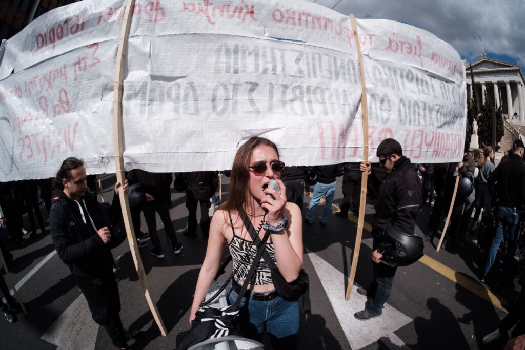 protest grških študentov