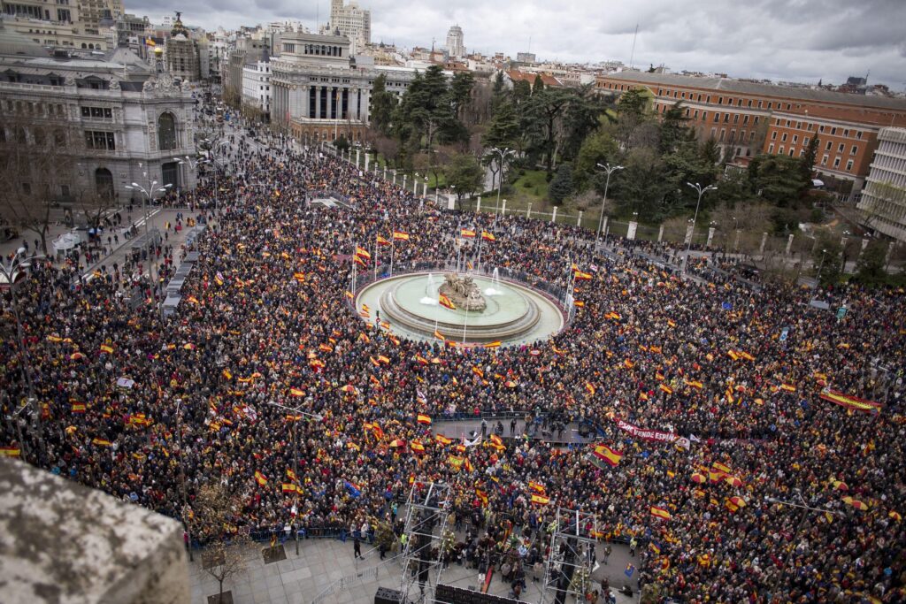 protest v Madridu