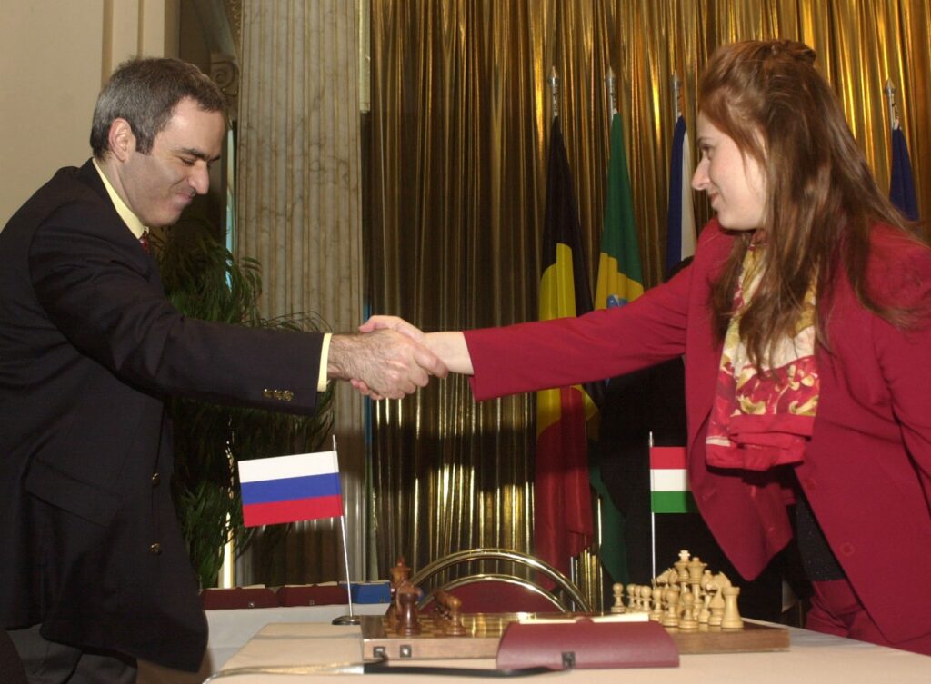 Gari Kasparov in Judit Polgar 