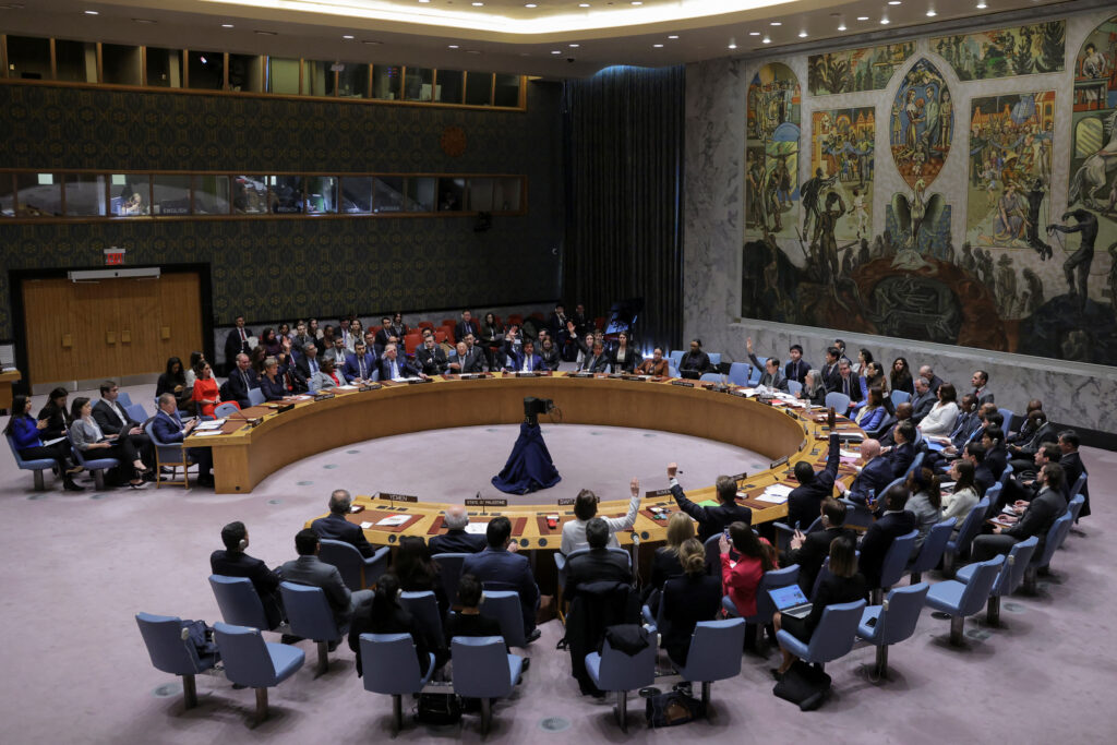 Sprejem resolucije o Gazi v VS ZN
