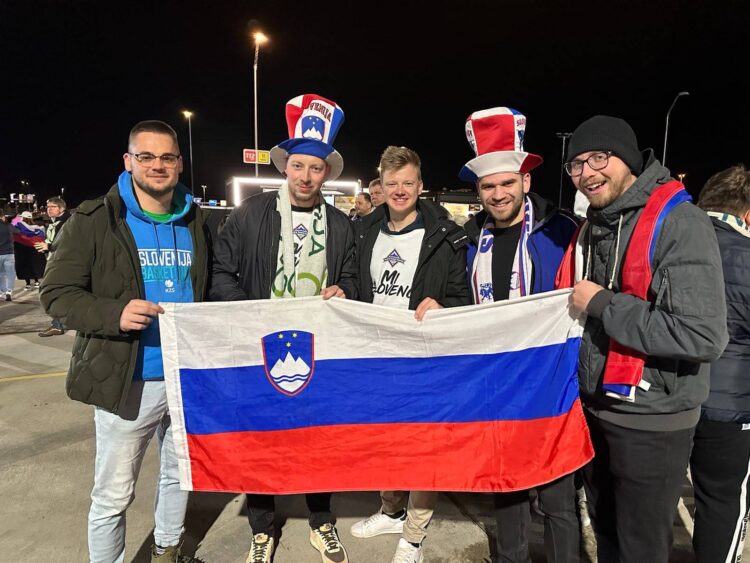 Navijači pred tekmo Slovenija-Portugalska