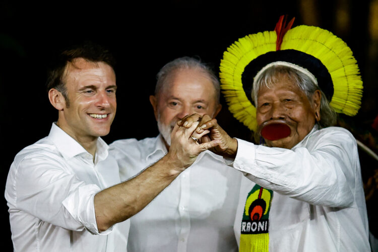 Emmanuel Macron in Lula da Silva