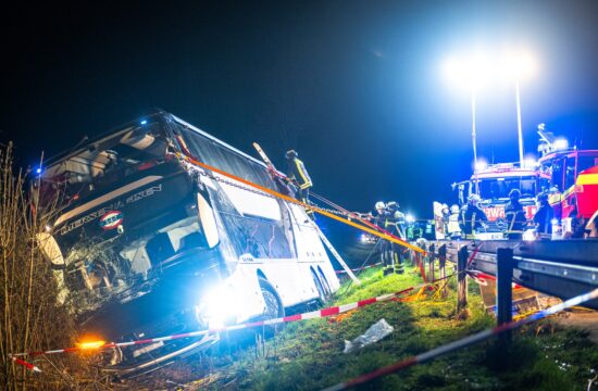 Prometna nesreča avtobusa pri Werlu v Nemčiji
