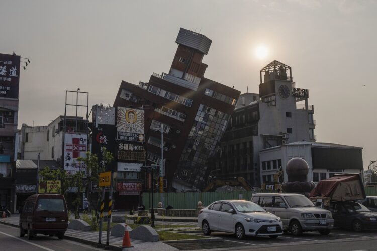 posledice potresa v Tajvanu