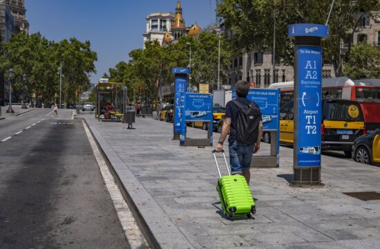 turist v Barceloni