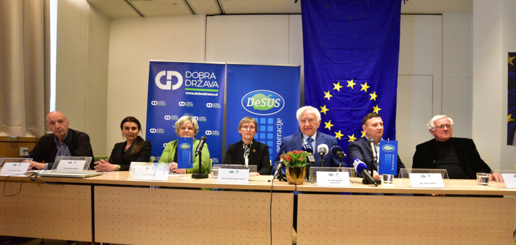 DeSUS in Dobra država na predstavitvi skupne kandidatne liste za evropske volitve