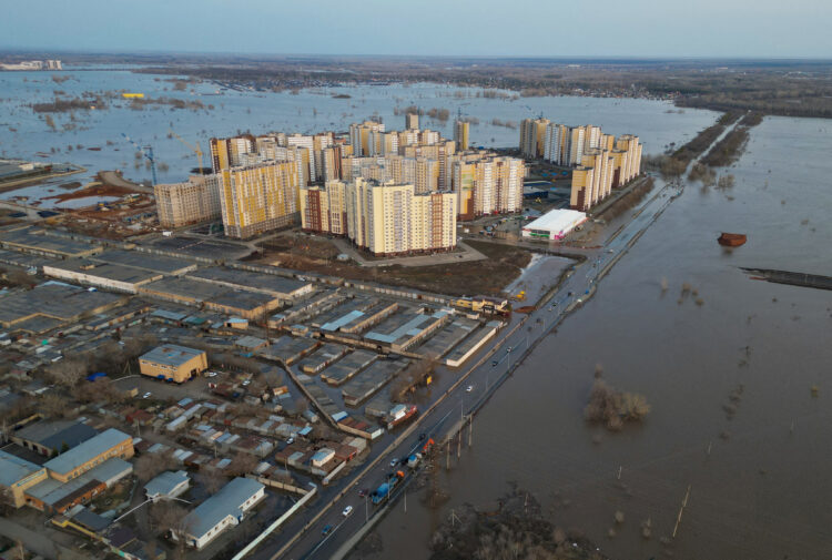 poplavljeno rusko naselje