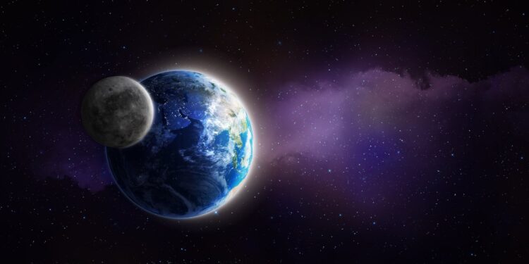 Luna in Zemlja