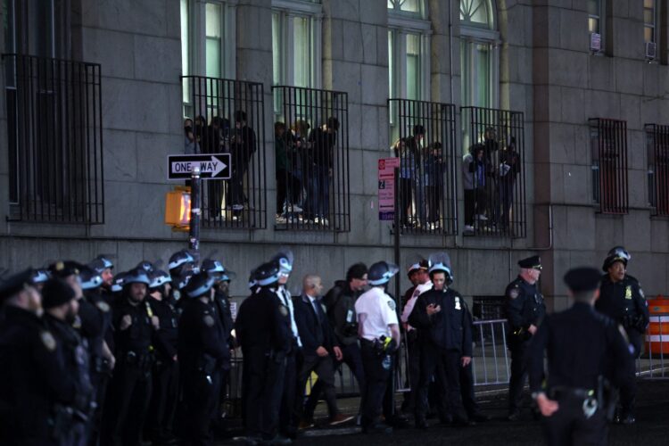 Newyorška policija aretirala propalestinske protesnike na univerzi Columbia