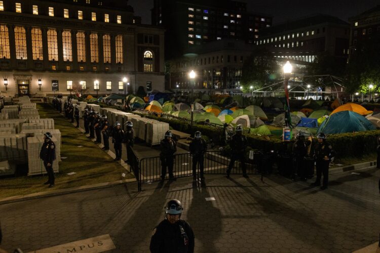 Newyorška policija aretirala propalestinske protesnike na univerzi Columbia