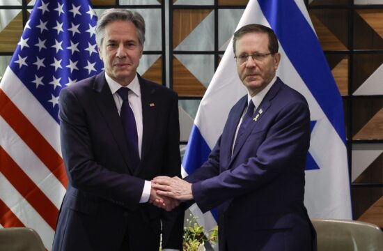Ameriški državni sekretar Antony Blinken in izraelski predsednik Jicak Hercog