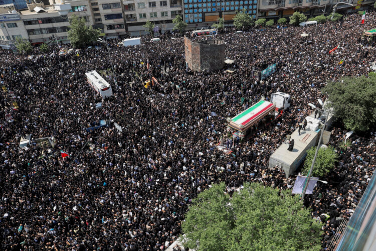 Pogreb za iranskega predsednika Ebrahima Raisija