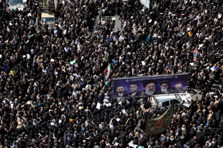 Pogreb za iranskega predsednika Ebrahima Raisija