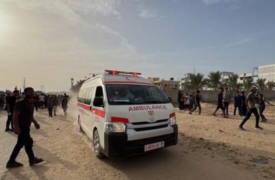 reševalno vozilo v Gazi