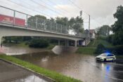 poplavljen podvoz na Celovški cesti v Ljubljani