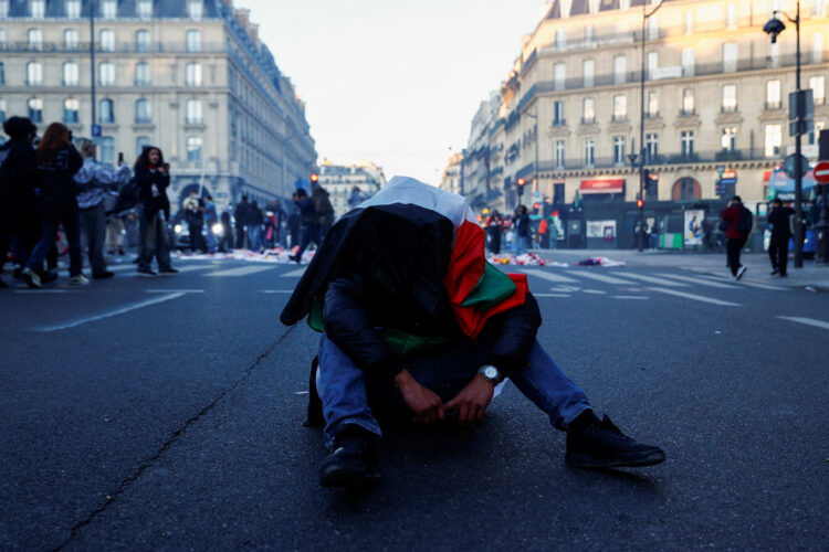 Protesti v podporo Palestini v Parizu
