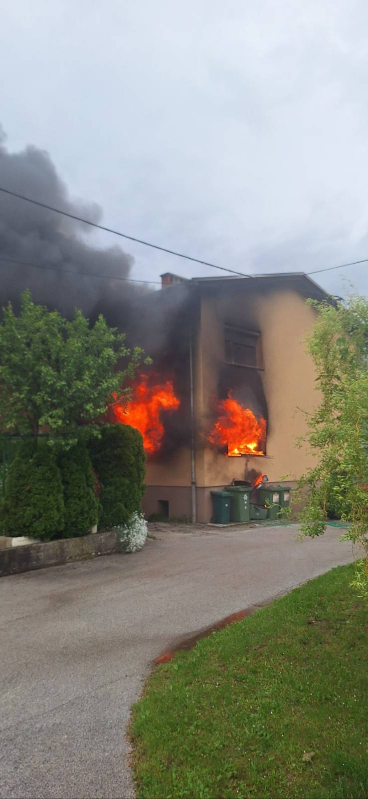 Požar na Slovenskem Javorniku