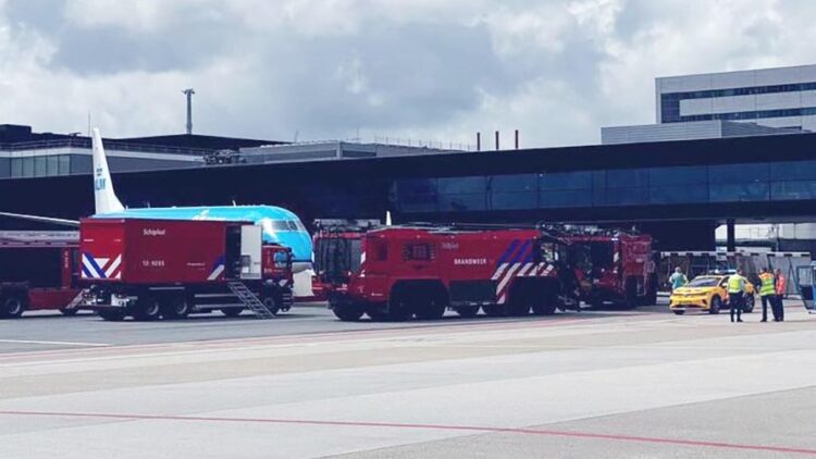 nesreča na letališču v amsterdamu