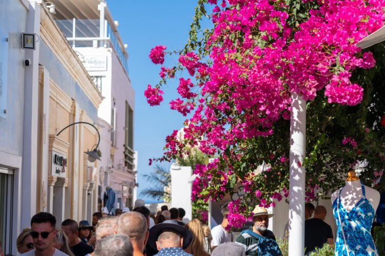 gneča na otoku santorini