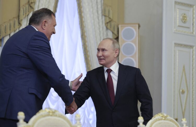 Milorad Dodik in Vladimir Putin