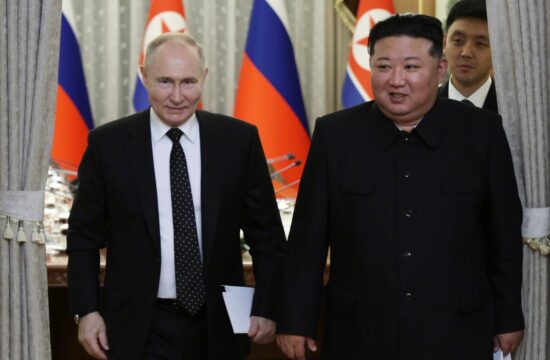 Vladimir Putin in Kim Jong Un