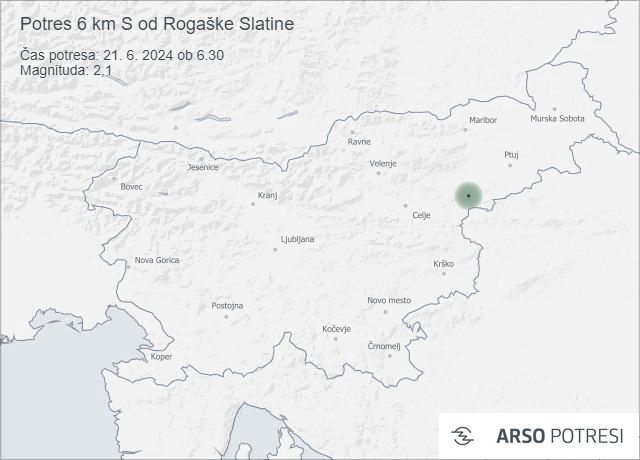 Potres v Rogaški Slatini