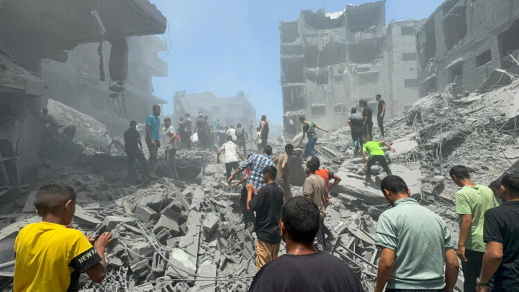 POsledice izraelskega napad na mesto Gaza
