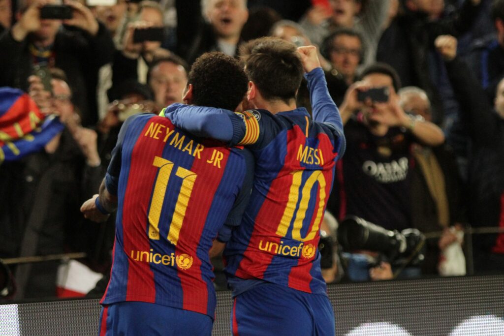 Neymar in Messi
