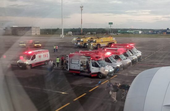Zdravstvena oskrba poškodovanih na španskem letalu