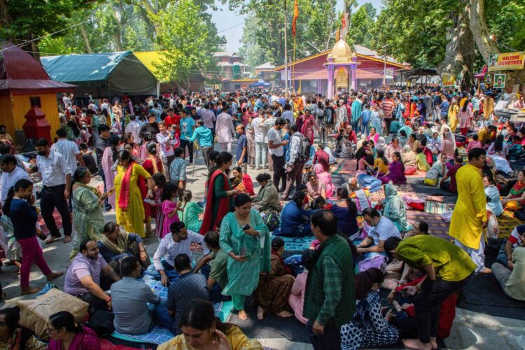Mata Kheer Bhawani Mela festival in India - 14 Jun 2024