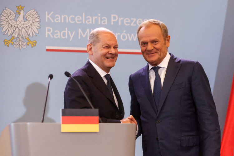 Olaf Scholz in Donald Tusk