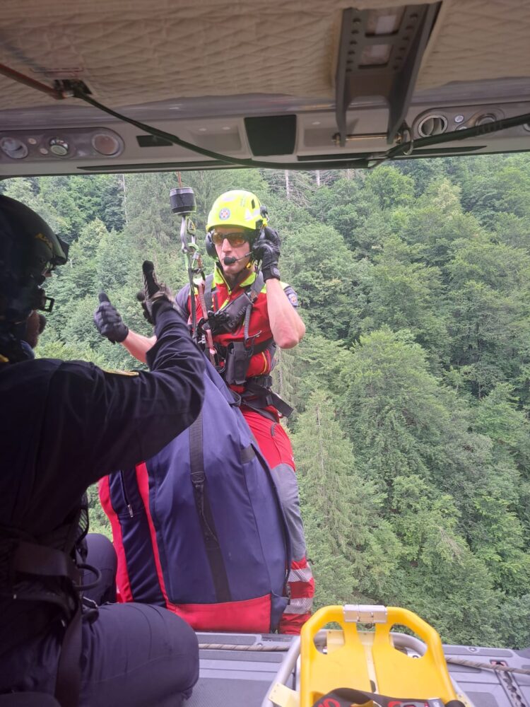 helikoptersko reševanje v gorah