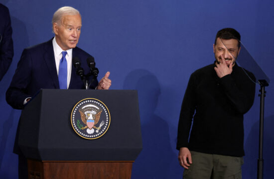 Joe Biden in Volodimir Zelenski