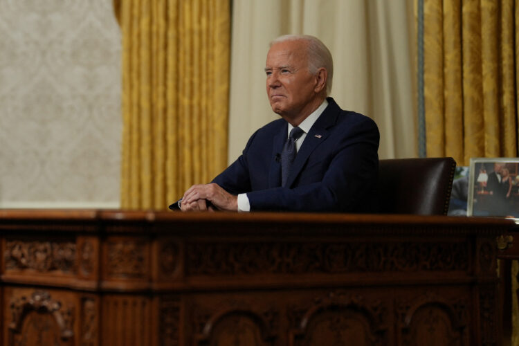 Joe Biden med TV nagovorom