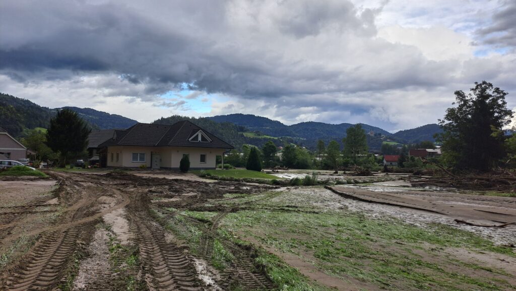 Hiša družine Mori, poplave 2023