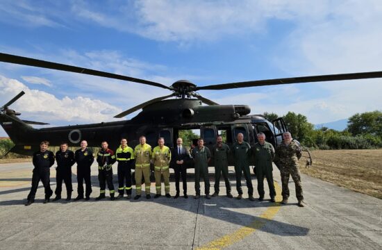 ekipa Slovenske vojske, ki je pomagala v Severni Makedoniji