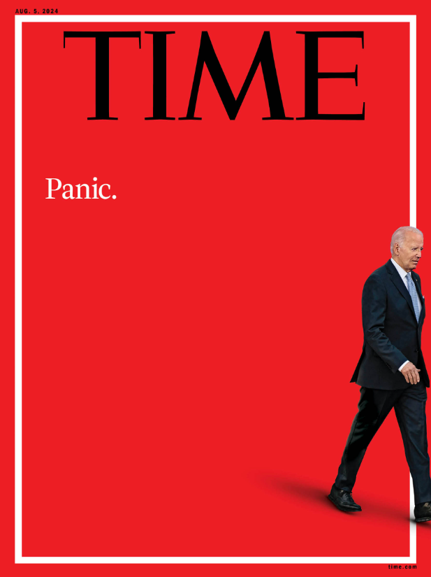 naslovnica Tima, na njem odhajajoči Biden