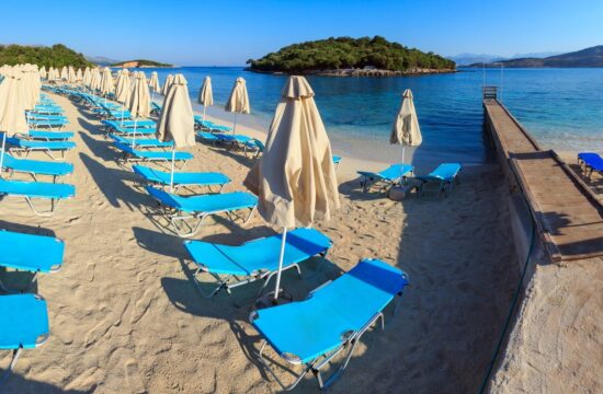 plaža v Ksamilu Albanija