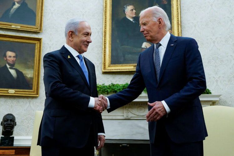 Joe Biden in Benjamin Netanjahu