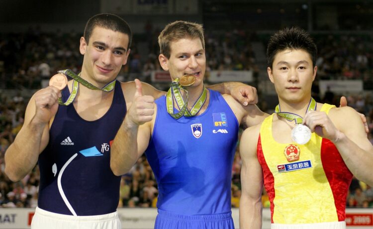 Mitja Petkovšek, gimnastika, bradlja, zlata medalja, svetovno prvenstvo, Melbourne, Avstralija