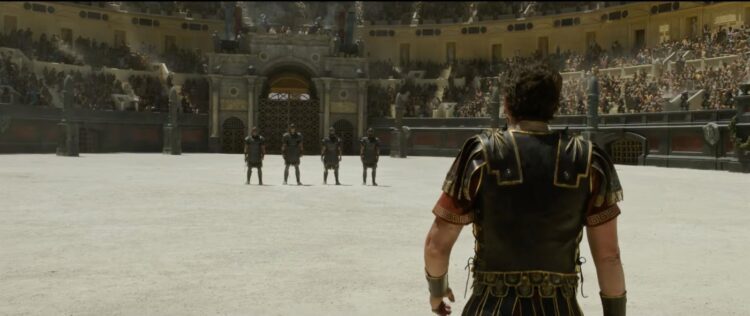 Prizor iz prvega dela filma Gladiator (