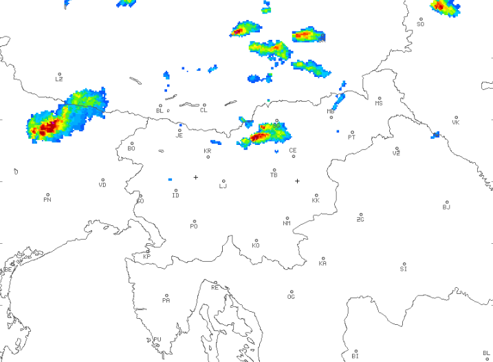 radarska slika padavina